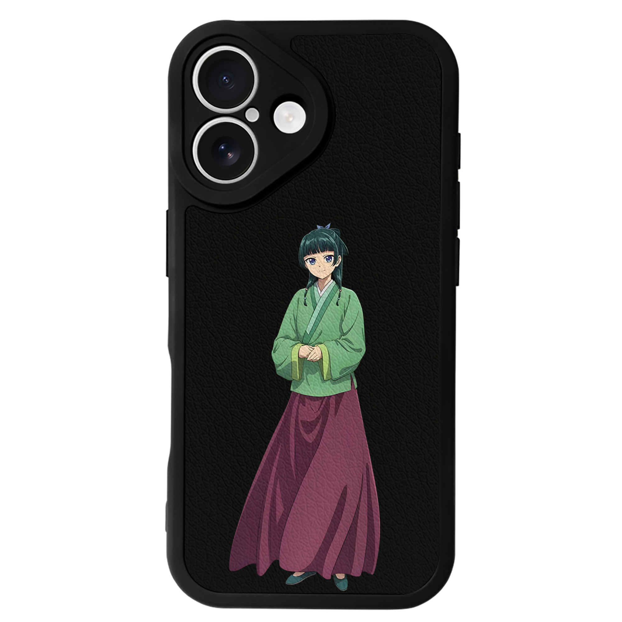 （画像用） 薬屋のひとりごと The Apothecary Diaries 【iPhone 16シリーズ対応】シリコンスマホケース（レザー調） 材質：シリコン